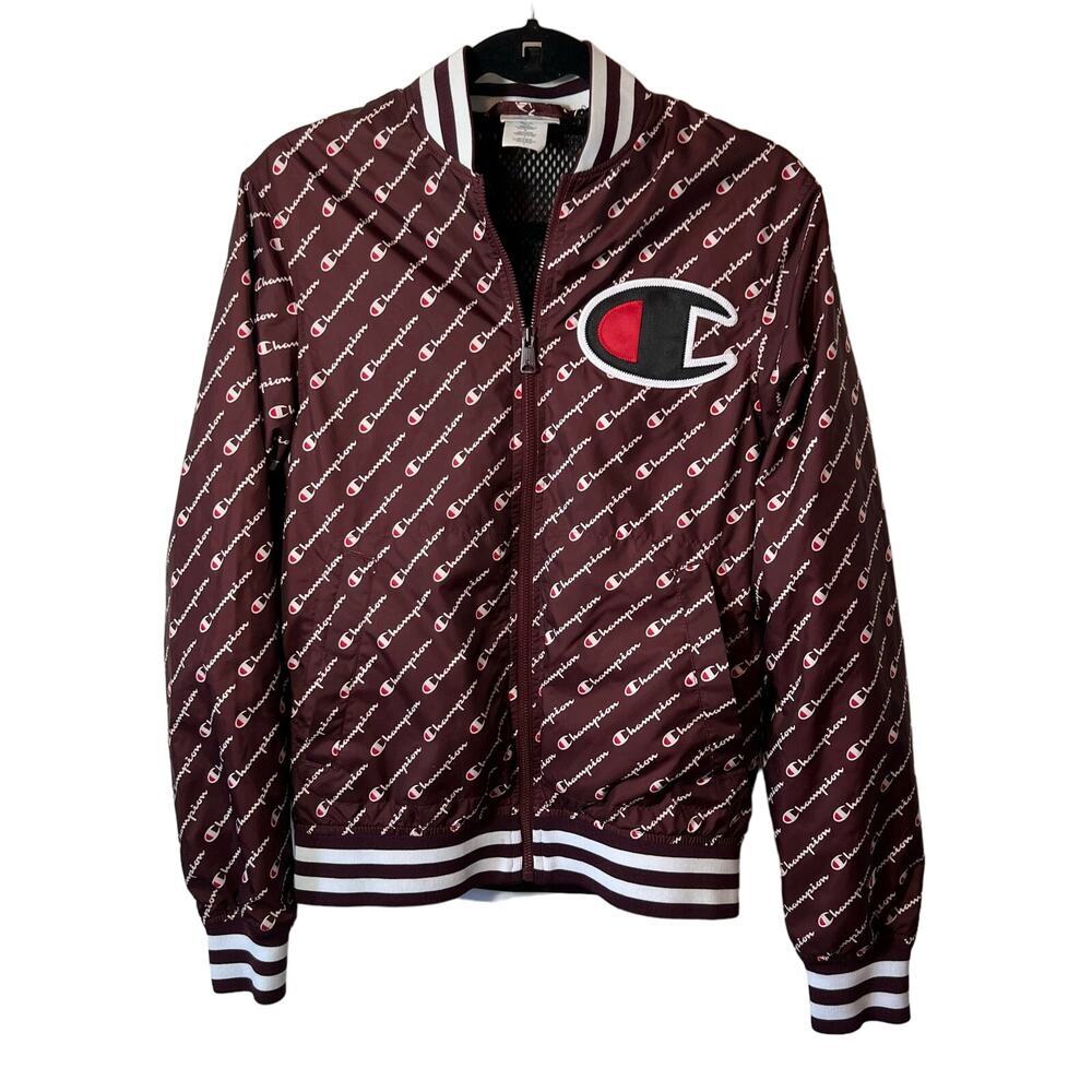 Champion Diagonal Script Satin Varsity Baseball M… - image 1